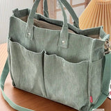 Fall Corduroy Tote Bags