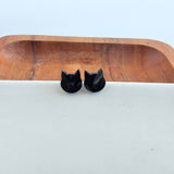 Cat Studs - Black // Jewelry, Earrings, Halloween
