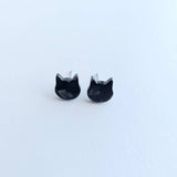 Cat Studs - Black // Jewelry, Earrings, Halloween