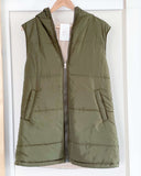 Tunic Length Puffy Vest