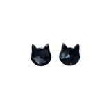 Cat Studs - Black // Jewelry, Earrings, Halloween