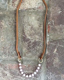 Rose and Antique Brass Necklace