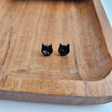 Cat Studs - Black // Jewelry, Earrings, Halloween