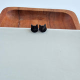 Cat Studs - Black // Jewelry, Earrings, Halloween