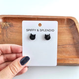 Cat Studs - Black // Jewelry, Earrings, Halloween
