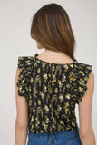 Floral Ruffle Top