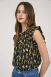 Floral Ruffle Top