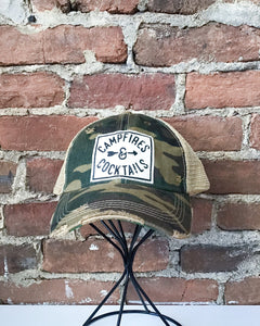 Campfires and Cocktails Trucker Hat