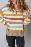 Stripe Crew Neck Sweater