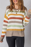 Stripe Crew Neck Sweater