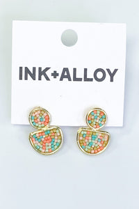 Confetti Half Circle Earrings by INK+ALLOY