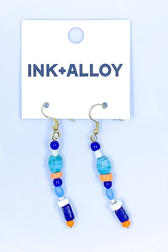 Glass Bead Drop Dangle Earrings by Ink+Alloy