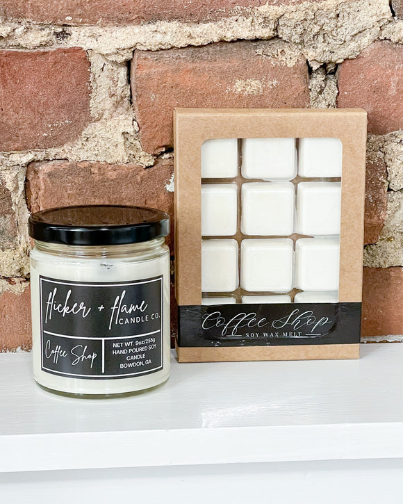 Coffee Shop Candles by Flicker + Flame Candle Co.