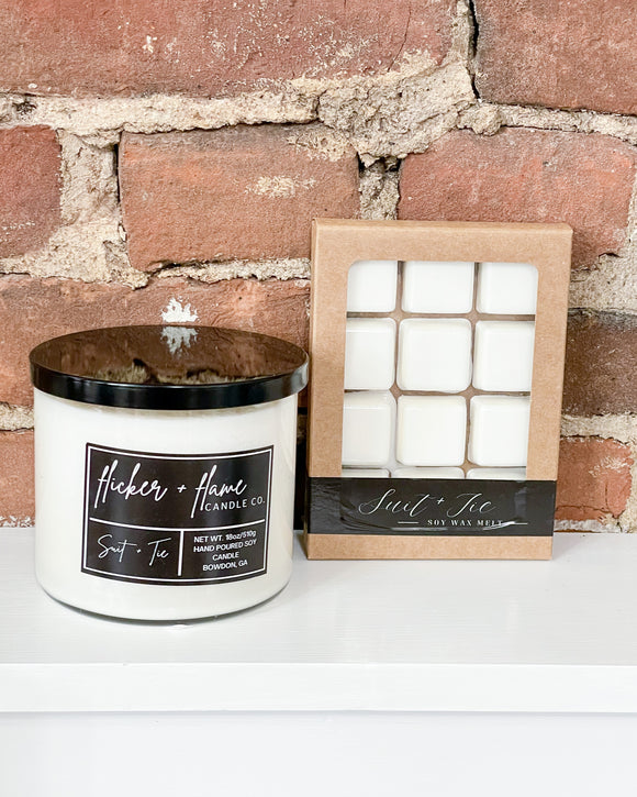 Suit + Tie Candles by Flicker + Flame Candle Co.